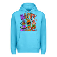 Ocean Blue Happy Hallothanksmas coffee cups Premium Hoodie - RanaPortraitStore