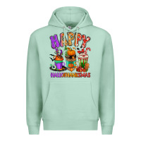Seafoam Happy Hallothanksmas coffee cups Premium Hoodie - RanaPortraitStore