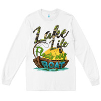 Lake Life Floats My Boat Long Sleeve Tee | Teevron