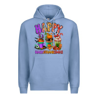 Colony Blue Happy Hallothanksmas coffee cups Premium Hoodie - RanaPortraitStore