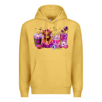 Antique Gold Halloween Heifer coffee cups Premium Hoodie - RanaPortraitStore
