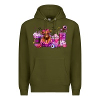 Army Green Halloween Heifer coffee cups Premium Hoodie - RanaPortraitStore