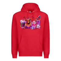 Red Halloween Heifer coffee cups Premium Hoodie - RanaPortraitStore