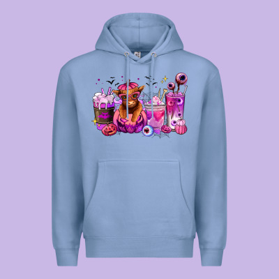 Premium Hoodie Halloween Heifer coffee cups