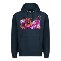 Navy Halloween Heifer coffee cups Premium Hoodie - RanaPortraitStore