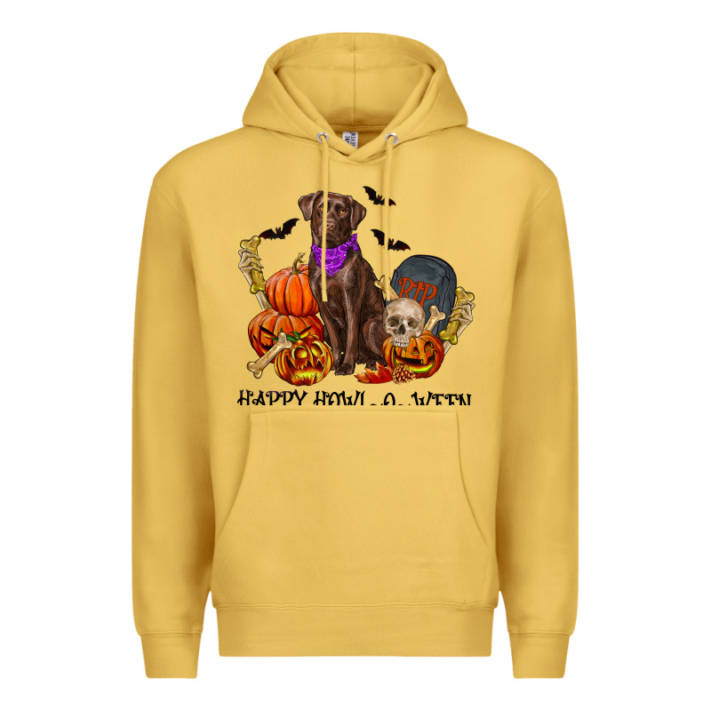 Happy Howl-o-ween Premium Hoodie by RanaPortraitStore | Teevron