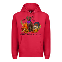 Cardinal Happy Howl-o-ween Premium Hoodie - RanaPortraitStore