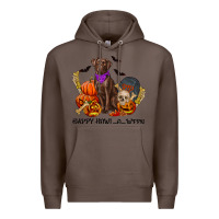 Coffee Happy Howl-o-ween Premium Hoodie - RanaPortraitStore
