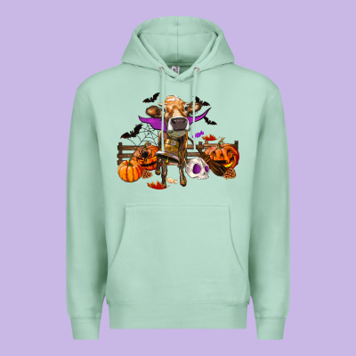 Premium Hoodie Heifer Cow Halloween