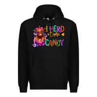 Black I herd there would be candy Heifer Premium Hoodie - RanaPortraitStore