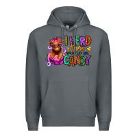 Rock I herd there would be candy Heifer Premium Hoodie - RanaPortraitStore