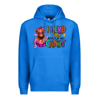 True Royal I herd there would be candy Heifer Premium Hoodie - RanaPortraitStore