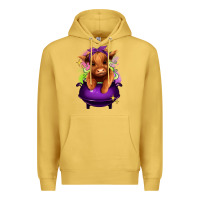 Antique Gold Halloween Heifer Premium Hoodie - RanaPortraitStore