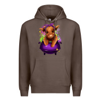 Coffee Halloween Heifer Premium Hoodie - RanaPortraitStore
