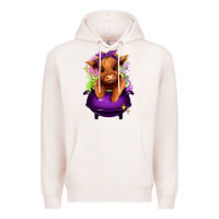 Pale Pink Halloween Heifer Premium Hoodie - RanaPortraitStore