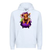 White Halloween Heifer Premium Hoodie - RanaPortraitStore