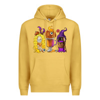 Antique Gold Halloween hocus pocus coffee cups Premium Hoodie - RanaPortraitStore