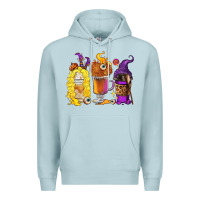 Blue Mist Halloween hocus pocus coffee cups Premium Hoodie - RanaPortraitStore