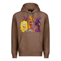 Chestnut Halloween hocus pocus coffee cups Premium Hoodie - RanaPortraitStore