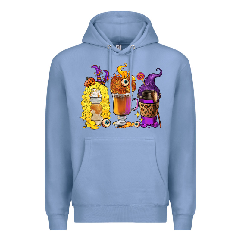 Halloween Hocus Pocus Coffee Cups Premium Hoodie by RanaPortraitStore | Teevron