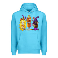 Ocean Blue Halloween hocus pocus coffee cups Premium Hoodie - RanaPortraitStore