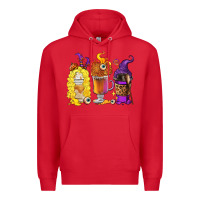 Red Halloween hocus pocus coffee cups Premium Hoodie - RanaPortraitStore