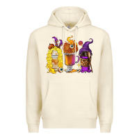 Sandshell Halloween hocus pocus coffee cups Premium Hoodie - RanaPortraitStore