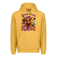 Mustard Hocus pocus Heifer Premium Hoodie - RanaPortraitStore