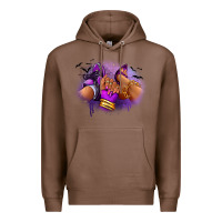 Chestnut Halloween sneaker and heel afro woman Premium Hoodie - RanaPortraitStore
