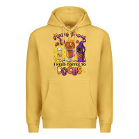 Antique Gold Hocus pocus i need coffee to focus Premium Hoodie - RanaPortraitStore