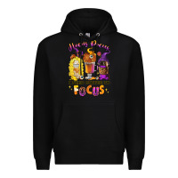 Black Hocus pocus i need coffee to focus Premium Hoodie - RanaPortraitStore