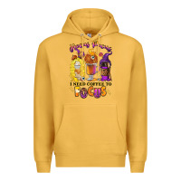 Mustard Hocus pocus i need coffee to focus Premium Hoodie - RanaPortraitStore