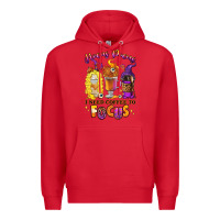 Red Hocus pocus i need coffee to focus Premium Hoodie - RanaPortraitStore