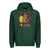 Sports Green Hocus pocus i need coffee to focus Premium Hoodie - RanaPortraitStore