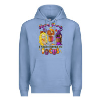 Colony Blue Hocus pocus i need coffee to focus Premium Hoodie - RanaPortraitStore