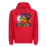 Red Happy Halloween Premium Hoodie - RanaPortraitStore