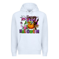 White Happy Halloween Premium Hoodie - RanaPortraitStore