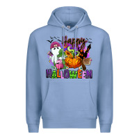 Colony Blue Happy Halloween Premium Hoodie - RanaPortraitStore