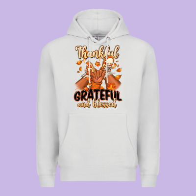 Premium Hoodie Thankful grateful and Blessed black boy sneakers