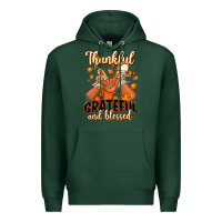 Sports Green Thankful grateful and Blessed black boy sneakers Premium Hoodie - RanaPortraitStore