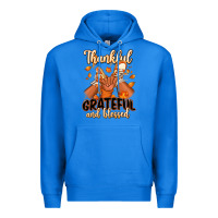 True Royal Thankful grateful and Blessed black boy sneakers Premium Hoodie - RanaPortraitStore