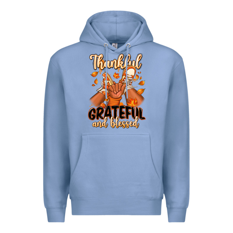 Thankful Grateful And Blessed Black Boy Sneakers Premium Hoodie by RanaPortraitStore | Teevron