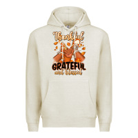 Oatmeal Heather Thankful grateful and Blessed black boy sneakers Premium Hoodie - RanaPortraitStore