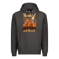 Smoke Thankful grateful and Blessed black boy sneakers Premium Hoodie - RanaPortraitStore