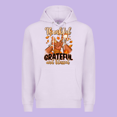 Premium Hoodie Thankful grateful and Blessed black baby girl