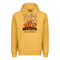 Mustard Thankful grateful and Blessed black baby girl Premium Hoodie - RanaPortraitStore