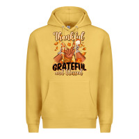 Antique Gold Thankful grateful and Blessed black baby girl Premium Hoodie - RanaPortraitStore