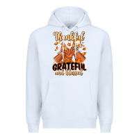 White Thankful grateful and Blessed black baby girl Premium Hoodie - RanaPortraitStore