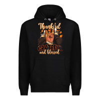 Black Thankful grateful and Blessed black man sneakers Premium Hoodie - RanaPortraitStore