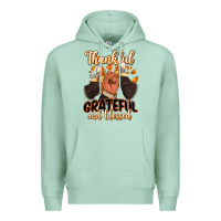 Seafoam Thankful grateful and Blessed black man sneakers Premium Hoodie - RanaPortraitStore